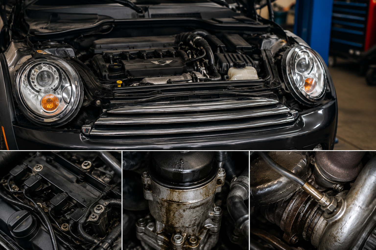 The Three Oil Leaks We Find Most Often on Turbocharged R56 Mini Coopers